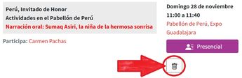 Pasos para realizar tu agenda virtual; paso 5. / Foto especial FIL