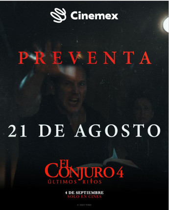 La preventa para El Conjuro 4 se llevará a cabo en Cinemex | Instagram @Cinemex