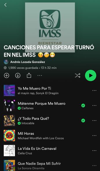 Playlist de Spotify.