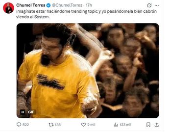 Chumel Torres se burla de la situación tras disculparse horas atrás. | Redes sociales