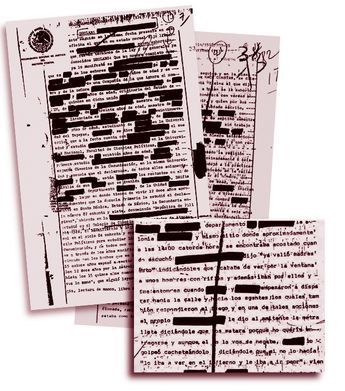 Los documentos narras todos los detalles del caso. | Diseño por Juan Carlos Fleicer