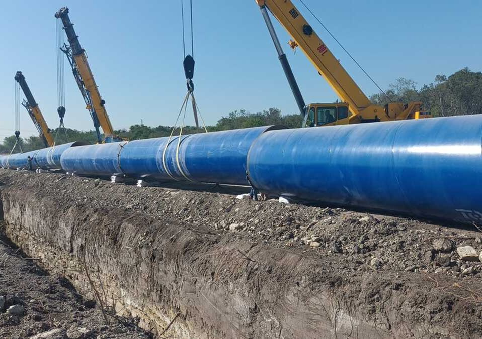 Obras del Acueducto El Cuchillo II en Nuevo León. | Fabricio Gallegos
