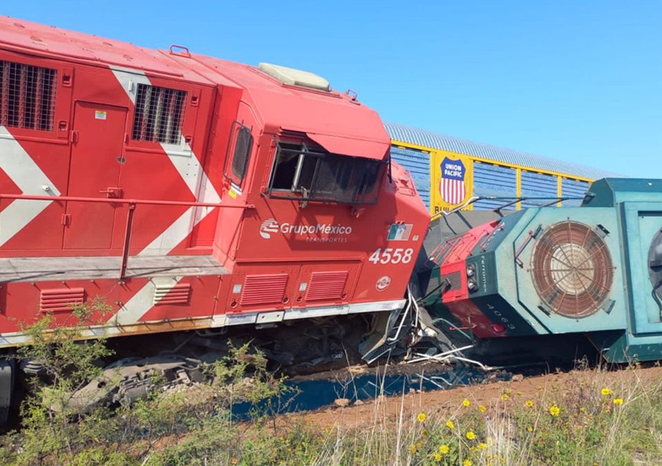 Choque de trenes en Zacatecas | Foto de @ntrzacatecas