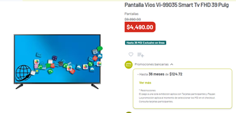 Ofertas de pantallas en Julio Regalado/ Captura