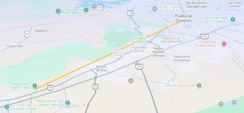 Amozoc es uno de los municipios colindantes con Puebla capital a través de una carretera federal / Cortesía Google Maps