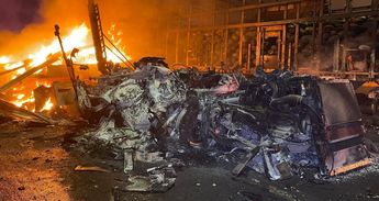 El percance involucró a dos tráileres, un vehículo tipo sedán y una camioneta de carga | Elizabeth Guzmán