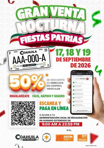 El programa también contempla a motocicletas y personas morales con obligaciones pendientes. \ Gobierno de Coahuila Instagram