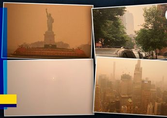 Contaminación en Nueva York por incendios en Canadá / Especial, Reyna Martínez