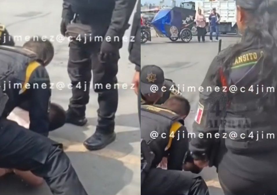 Un joven que vende flores fue víctima de abuso de autoridad por parte de elementos de tránsito en Chimalhuacán. | Telediario CdMx