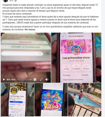 La joven regia expuso capturas de la conversación con los animadores. | Redes sociales