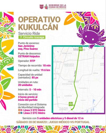 Ride Circuito Izazaga. / Gobierno CdMx