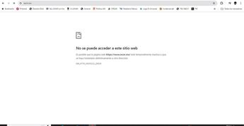 La página del IECM cambió su mensaje peros igue inaccesible./Captura de pantalla.