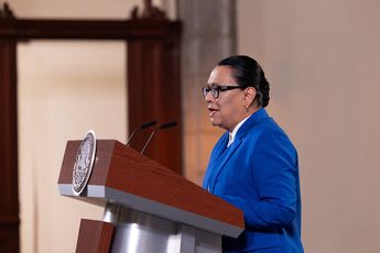 La secretaria de Seguridad Pública de México, Rosa Icela Rodríguez dio a conocer el reporte sobre los feminicidios en junio. | Cortesía