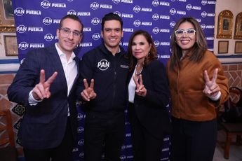 La dirigencia estatal y nacional del partido reconocieron la trayectoria política que ha marcado la carrera de Alcalá Ruiz / X: @SoyBlancaAlcala