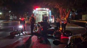 Policía vial que fue atropellado por motociclista / Vicente Torres