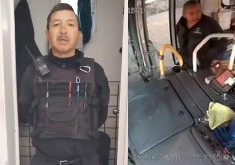 Guardia de seguridad asegura no ser él quien agredió al chofer/ Especial