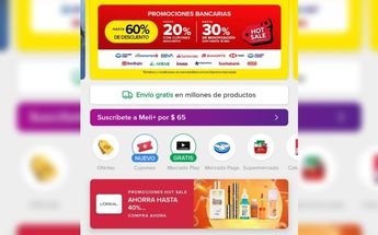 Da clic en el icono rojo para conocer las ofertas bancarias de Mercado Libre / TELEDIARIO