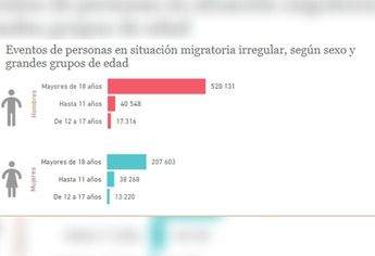 Estadísticas de niños inmigrantes SEGOB, junio 2023- febrero2024