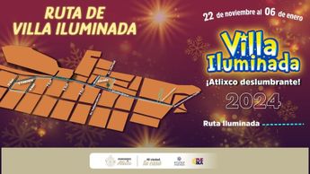 La ruta de la Villa Iluminada en Atlixco sugiere que el inicio es en el zócalo del municipio / Cortesía