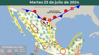 Clima México 23 julio
