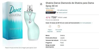 Los otros perfumes de Shakira suelen tener un precio accesible