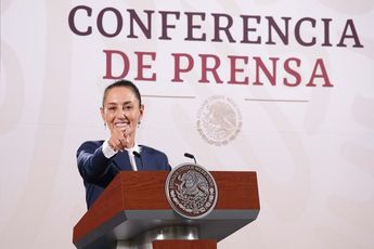 Claudia Sheinbaum durante una conferencia matutina