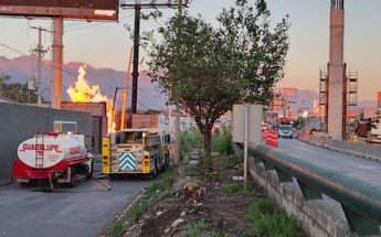 Elementos de Protección Civil de Guadalupe y de Nuevo León, así como Bomberos del municipio atendieron el incendio. | Agustín Martínez