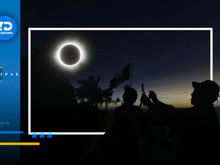 Así se vivió el eclipse solar 2024 en Saltillo HOY 8 de abril 2024. | Diseño: Antonio Texta