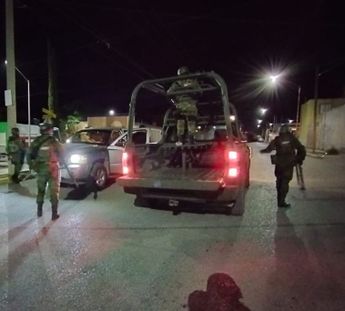 Despliegue de autoridades la madrugada del miércoles. | Cortesía