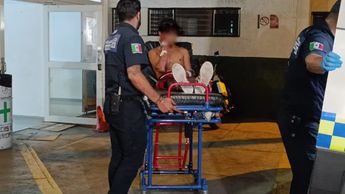 Hombre lesionado en San Pedro Tlaquepaque / Vicente Torres Alfaro