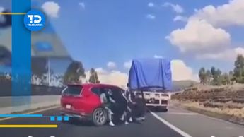 Intento de asalto en la México-Texcoco, Edomex