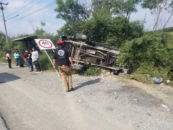 El tráiler terminó sin neumáticos. | Martha Zamora