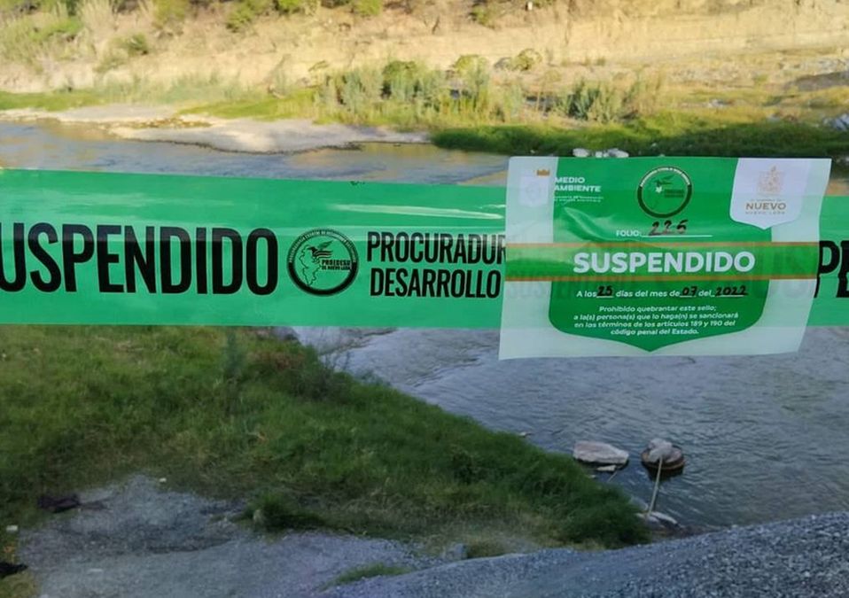 Los Ramones: Suspenden pedrera por tomar agua del río Pesquería/ Sandra González