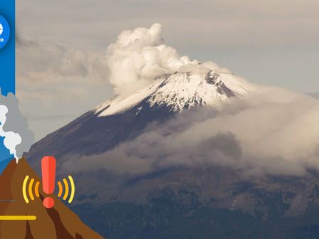 El volcán Popocatépetl permenece en alerta volcánica en Amarillo Fase 2 / Es Imagen