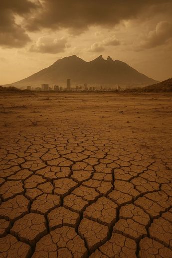 En un escenario de escasez absoluta, Monterrey se volvería inhabitable, forzando a sus millones de habitantes a una crisis humanitaria. (Gemini)