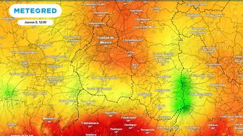 Mapa de temperatura en CdMx para el jueves 8 de mayo | Meteored