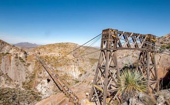 Inicio del Puente Ojuela, Mapimí.