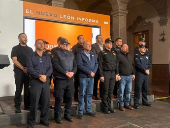 Autoridades de Nuevo León hicieron un recuento sobre el Operativo Muralla. | Pedro Delgado
