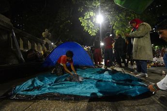 Acampan para marcha de AMLO/ Haarón Álvarez