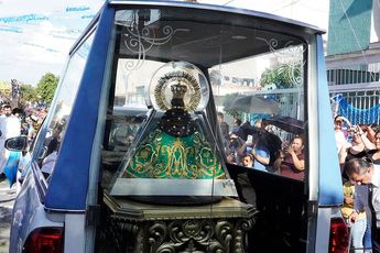 Virgen de Zapopan arribando a parroquia de Guadalajara. | Fb: Peregrino Zapopano