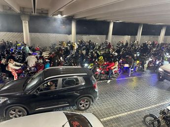 Las calles aledañas a la Macroplaza fueron trastocadas por la megarodada. | Miranda Arias