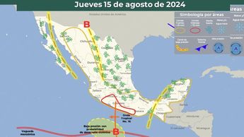 Clima México 15 de agosto