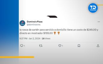 Costo de la Rosca de Sartén de Domino's Pizza