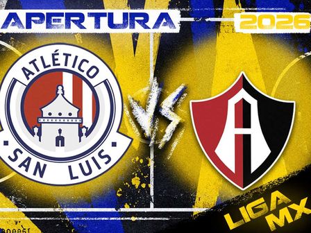 Atlético San Luis vs Atlas Jornada 15 del Apertura 2026 de la Liga MX.