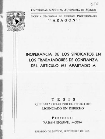 El título y el tema de investigación de la ministra Yasmín Esquivel coinciden con la tesis de otro estudiante. | Especial