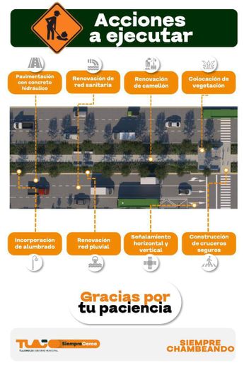 Fases de los trabajos en Adolf Horn. | Gobierno de Tlajomulco