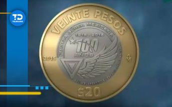 Moneda conmemorativa de la Fuerza Áerea Mexicana. Foto: Especial