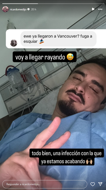 Ricardo Pérez mantuvo informado a sus fanáticos a través de redes sociales