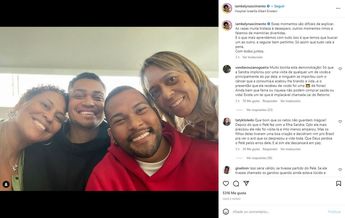 Publicación de hija de Pelé en Instagram.