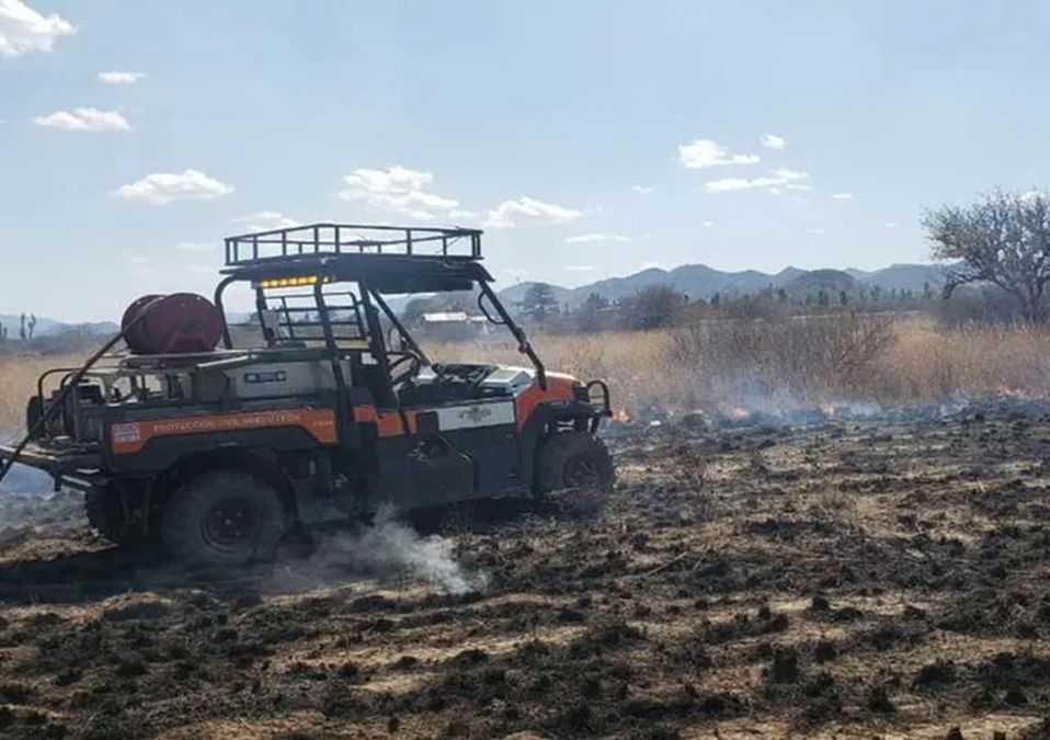 Incendio forestal en Galeana, NL, afecta a 2.5 hectáreas de pastizal y matorral